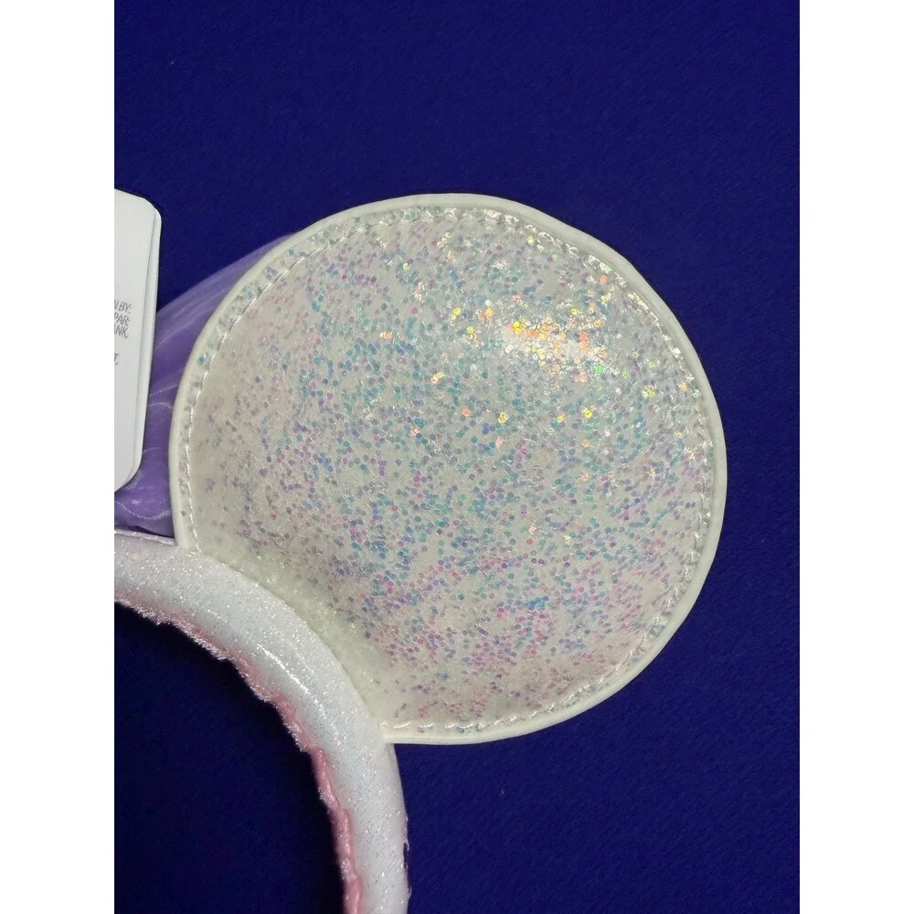 2026 Walt Disney World Parks Marquee Pastel White Minnie Mouse Ears Headband New